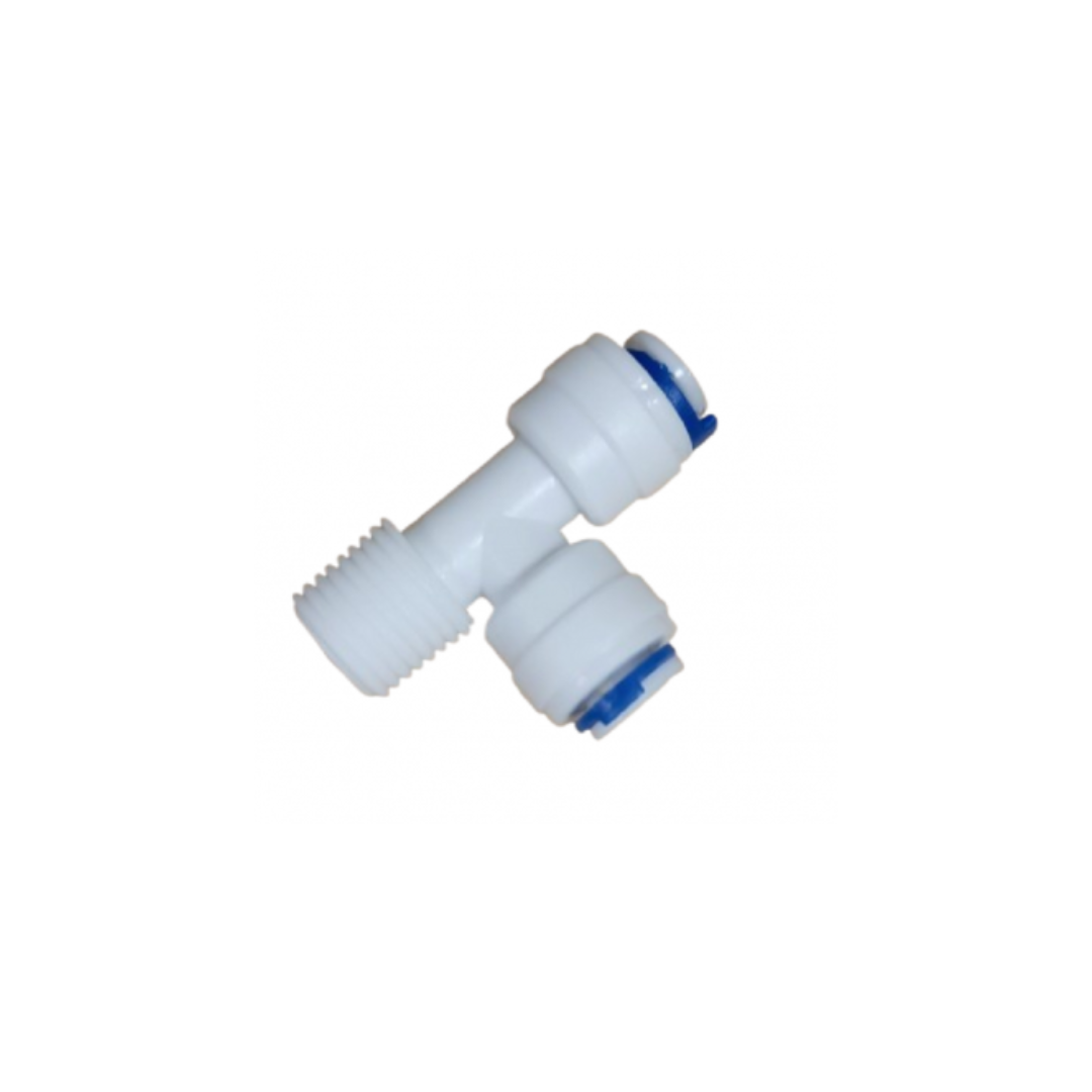 Quick Fit Σύνδεσμος-008A-T 1/4'' σωληνάκι - 1/4'' σωληνάκι- 1/4'' αρσενικό
